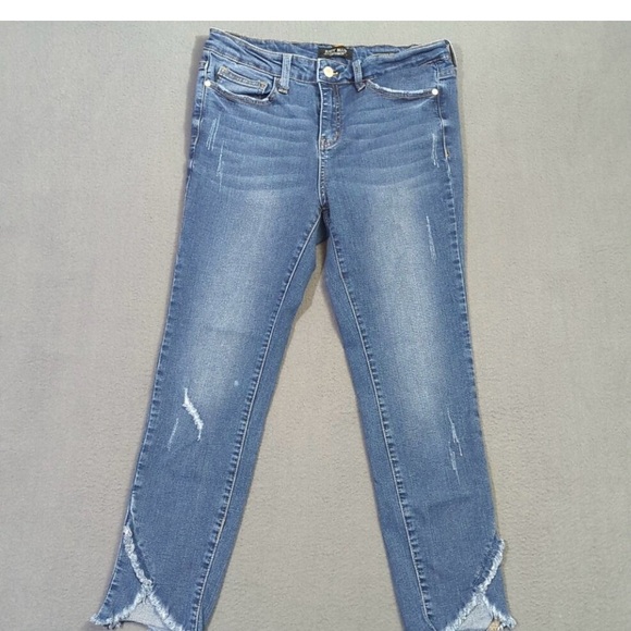 Judy Blue Denim - Judy Blue Jeans Women's 30 Blue Skinny Fit Denim Tulip Hems